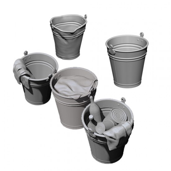 1/16 WWII Buckets 3D-printed kit