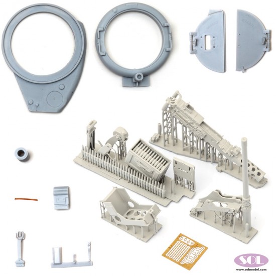 1/16 M4A3 76W T23 Turret Early Type Conversion set for Takom kits