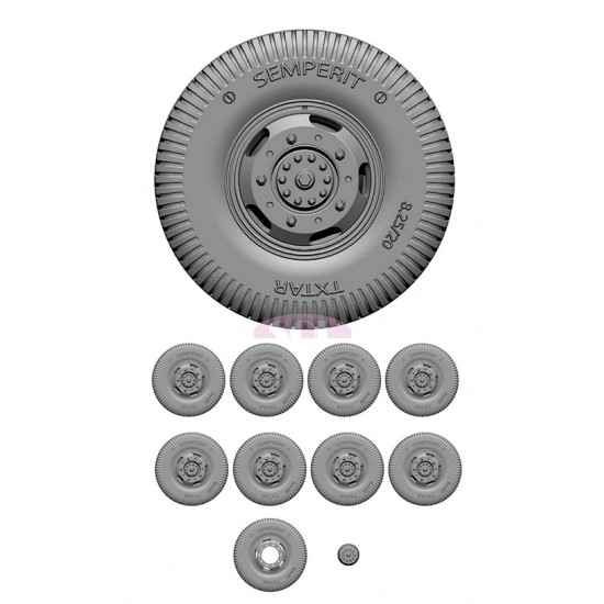 1/35 WWII German Sd.Kfz. 234/2 Combat Wheel Tyres