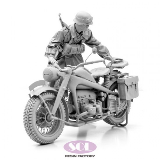1/16 WWII German KS750 with Trooper