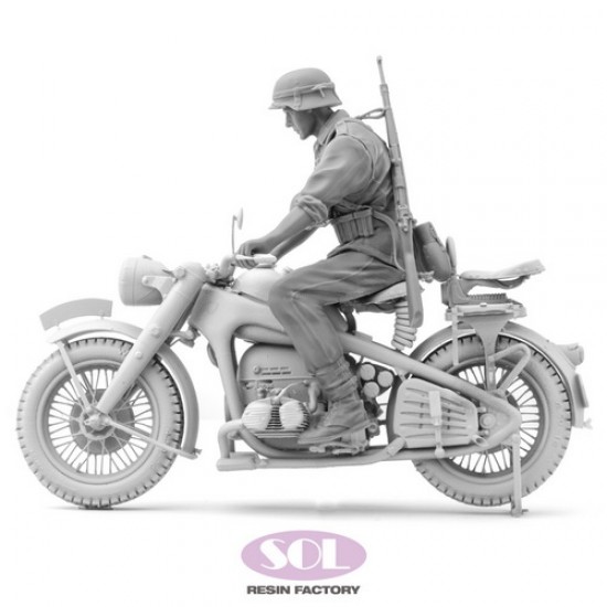 1/16 WWII German KS750 with Rider