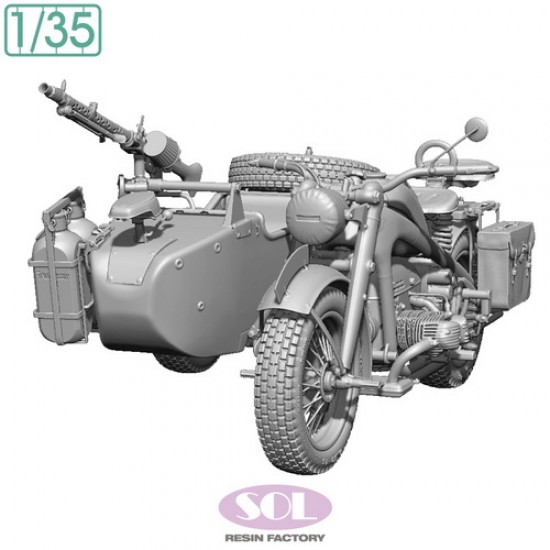 1/35 WWII German KS750 with Sidecar
