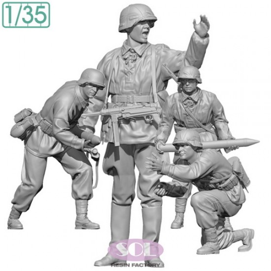 1/35 WWII German Field Artillery Crew
