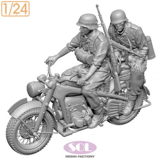 1/24 WWII German KS750 with Riders
