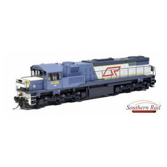 HO Scale 16.5mm QR 1550 Class Diesel Locomotives - Blue #1558D C.1989-98 w/Sound