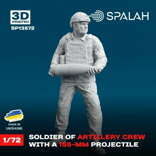 1/72 Charger with 155-mm Projectile of M777 Howitzer 