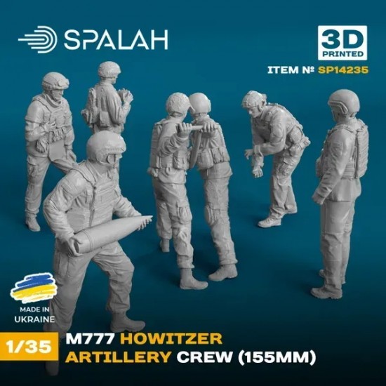 1/35 M777 Howitzer Artillery Crew 