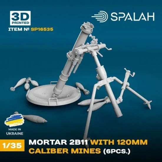 1/35 Mortar 2B11 with 120-mm Caliber Mines 