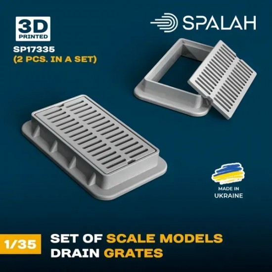 1/35 Stormwater Drain Grates (2pcs)