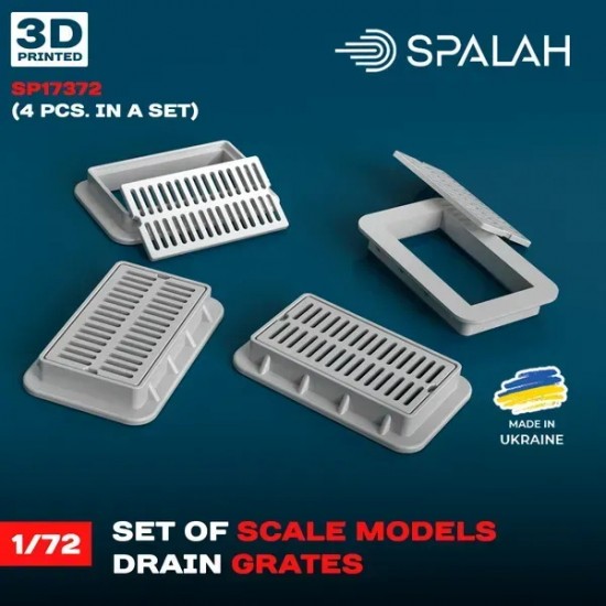 1/72 Drain Grates (4pcs)