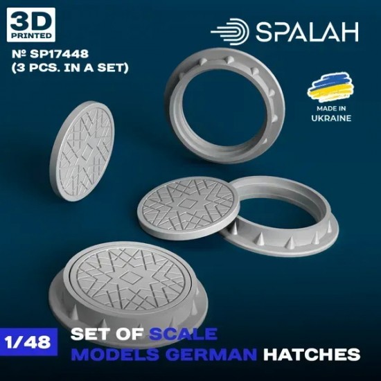 1/48 German Hatches (3pcs)