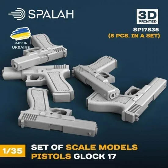 1/35 Glock-17 Pistols (5pcs)
