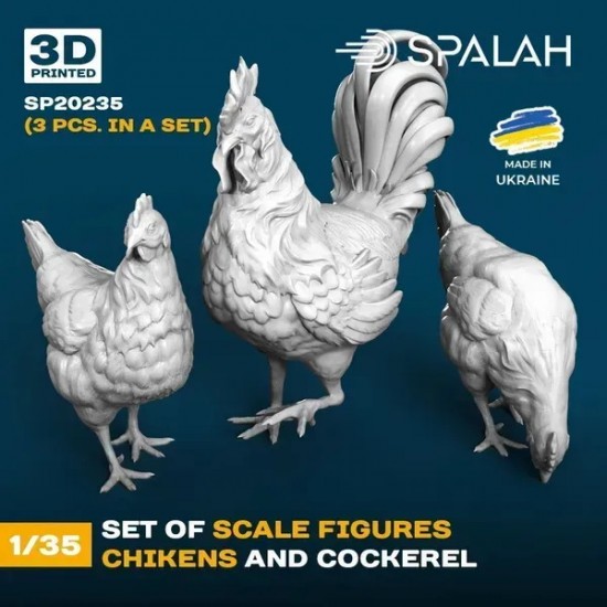 1/35 Chikens and Cockerel 
