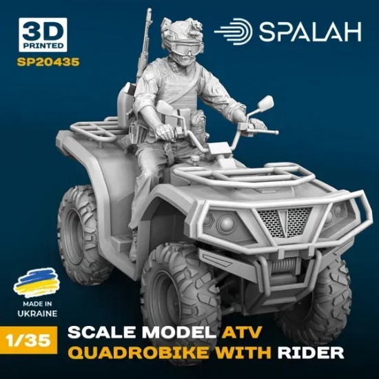 1/35 ATV Quadrobike with Rider 