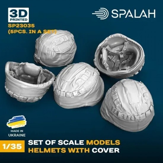 1/35 Helmets with Cover (5pcs)