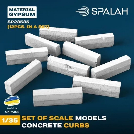 1/35 Concrete Curbs (12pcs)