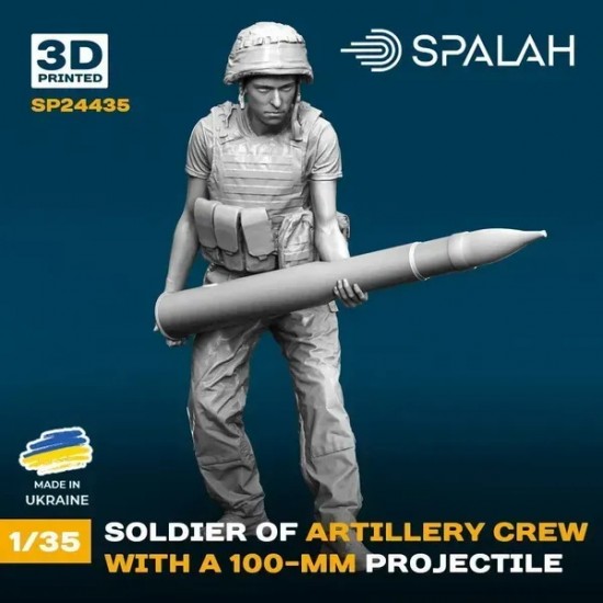 1/35 Soldier of Artillery Crew with 100-mm Projectile