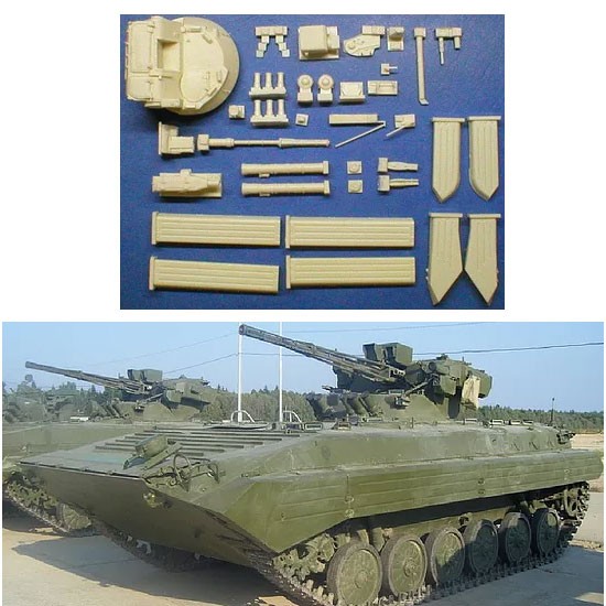 1/35 Ukrainian BMP-1M Shkval M2008 Turret Conversion for Trumpeter BMP-1S