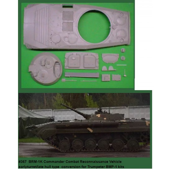 1/35 BRM-1K Commander CRV Early Turret/Late Hull Conversion Set for Trumpeter BMP-1 kits