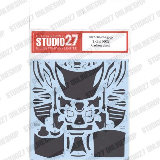 1/24 NSX Carbon Decal for Tamiya kits
