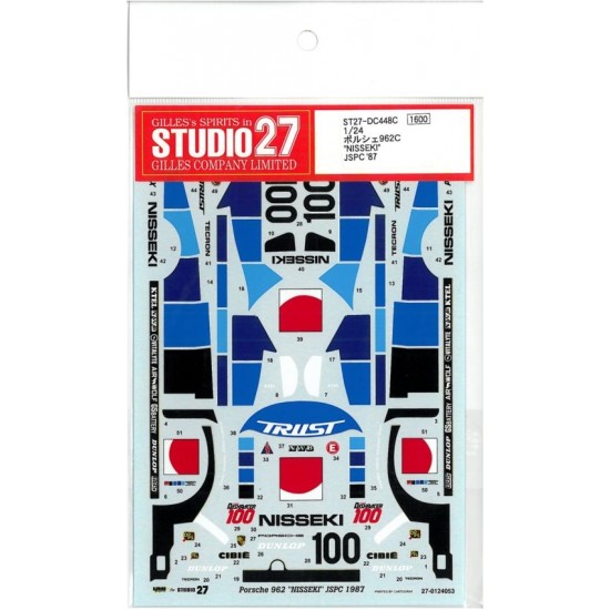 1/24 Porsche 956 NISSEKI 1987 JSPC Decals