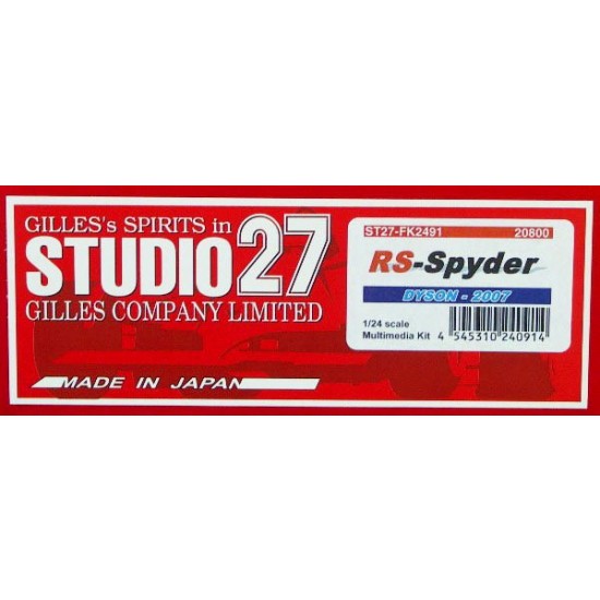 Multimedia kit - 1/24 Porsche RS Spider "Dyson" 2007