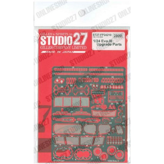 1/24 Lancer Evo.3 Upgrade Parts for Hasegawa kit