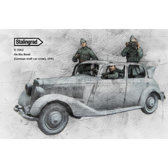 1/35 "On the Road" - German Staff Car Crews 1941 (3 figures)