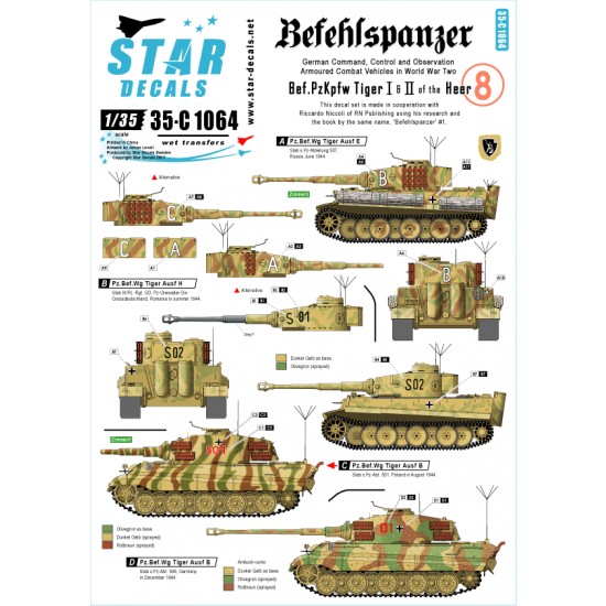 1/35 Decals for Befehlspanzer - German Command, Control and Observation Tanks #8