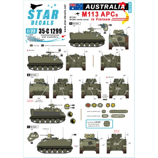 1/35 Australia in Vietnam # 2. Aussie M113 APCs, M113A1, M125A1 Mortar Carrier.