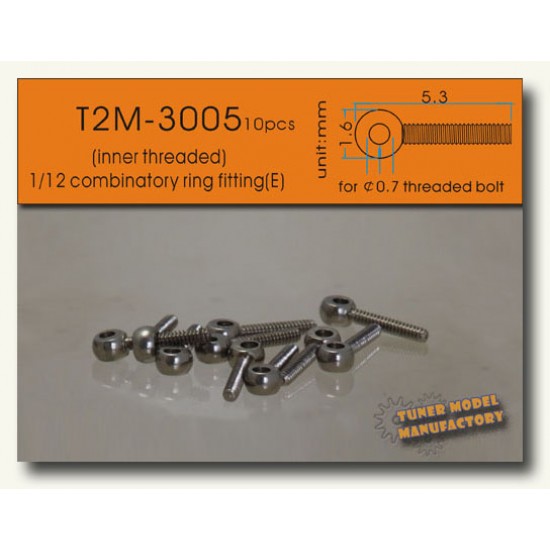 5.3mm Combinatory Ring Fitting (E) (inner threaded) (10PCS)