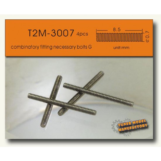 8.5mm Combinatory Fitting Necessary Threaded Bolts G (4pcs)