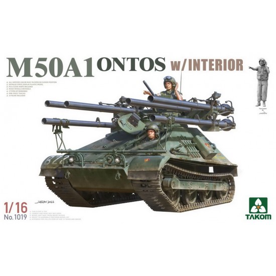 1/16 M50A1 Ontos Tank Destroyer w/Interior
