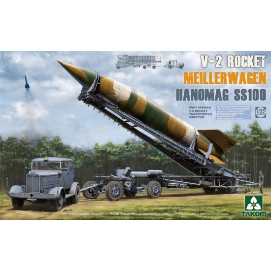 1/35 WWII German V-2 Rocket Transporter/Erector Meillerwagen and Hanomag SS100