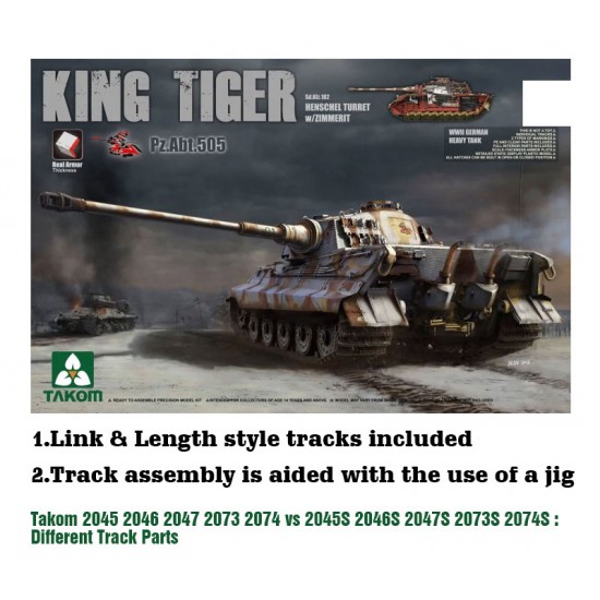 1/35 SdKfz 182 King Tiger Henschel Turret w/Zimmerit & Interior [PzAbt505 Special Edition]