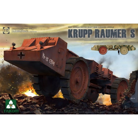1/35 WWII German Super Heavy Mine Cleaning Vehicle Krupp Raumer S