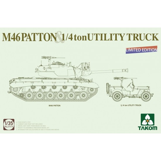 1/35 US Medium Tank M46 Patton 1/4ton Utility Truck