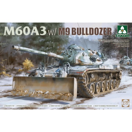1/35 M60A3 Main Battle Tank w/M9 Bulldozer