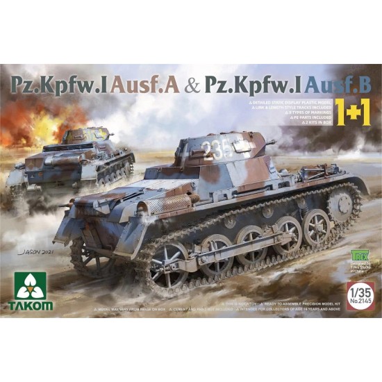 1/35 Panzer PzKpfw.I Ausf.A & B Light Tank [1+1]