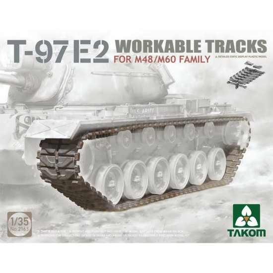 1/35 T-97 E2 Workable Tracks for M48/M60 Family