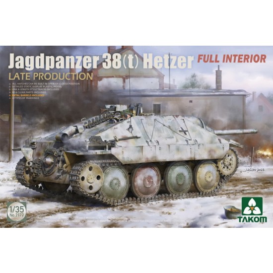 1/35 Jagdpanzer 38(T) Hetzer Late Production w/Full Interior