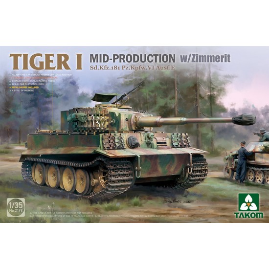 1/35 Tiger I Mid SdKfz.181 PzKpfw.VI Ausf.E w/Zimmerit