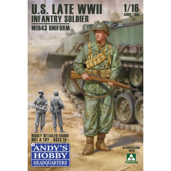 1/16 US Late WWII Infantry Soldier M1943