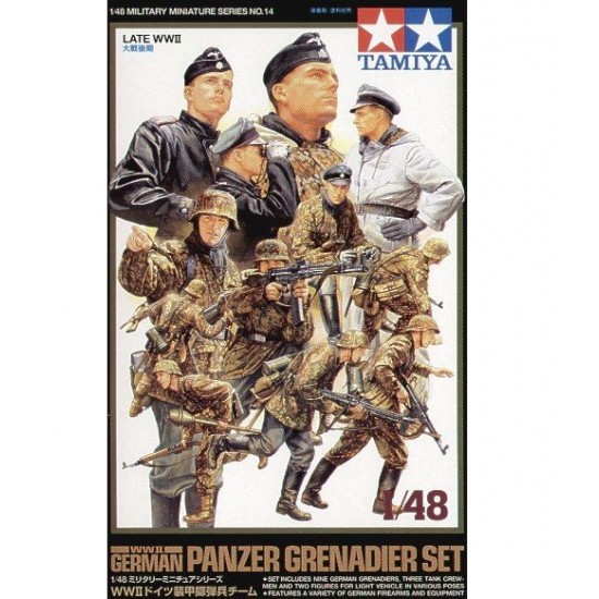 1/48 WWII Panzer Grenadiers Set (14 figures)