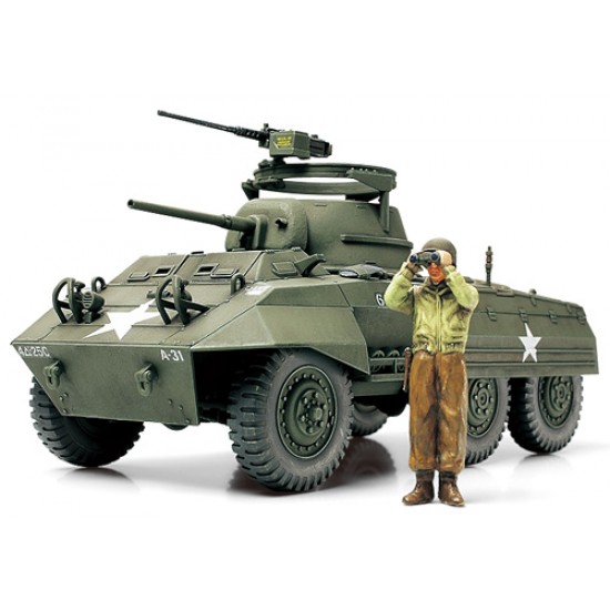 1/48 US M8 Light Armoured Car Greyhound with Figure
