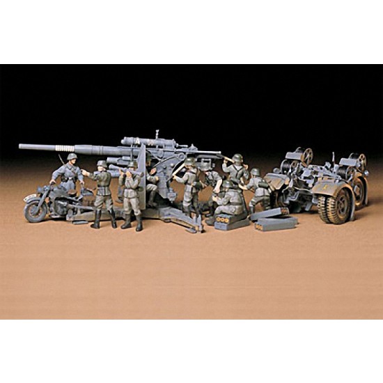 1/35 German 88mm Gun Flak 36/37 w/trailer and crew figures