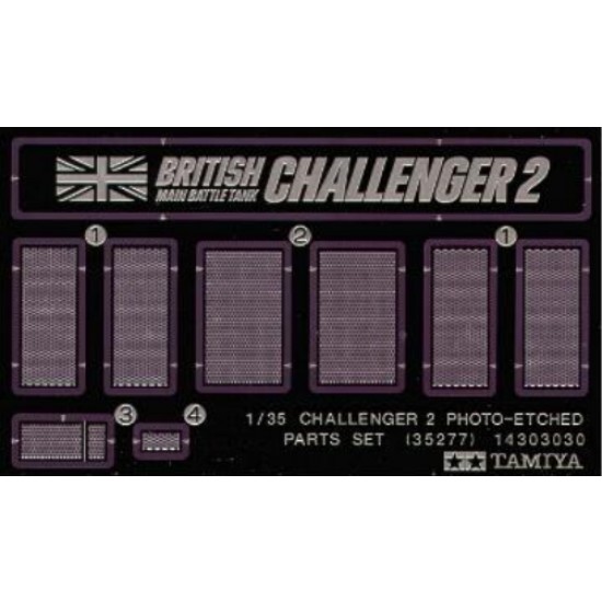1/35 British Challenger 2 Photo-Etched Set for Tamiya kit