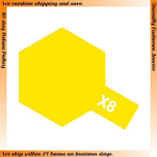 Enamel Paint X-8 Lemon Yellow (10ml)