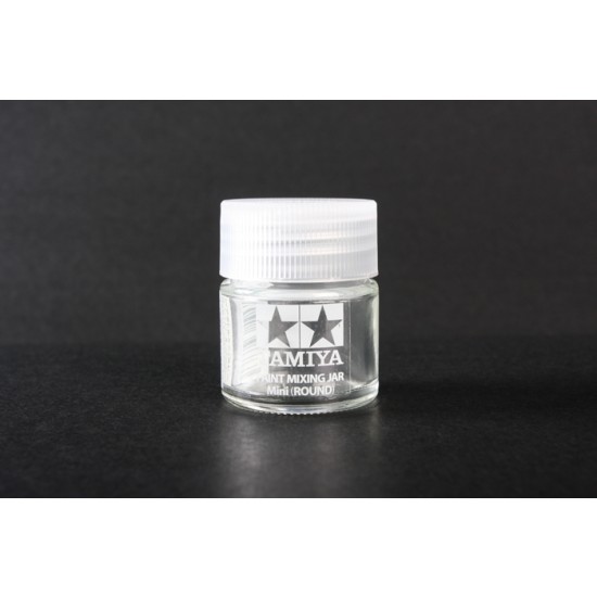 Paint Mixing Jar / Empty Glass Bottle Mini 10ml (Round)