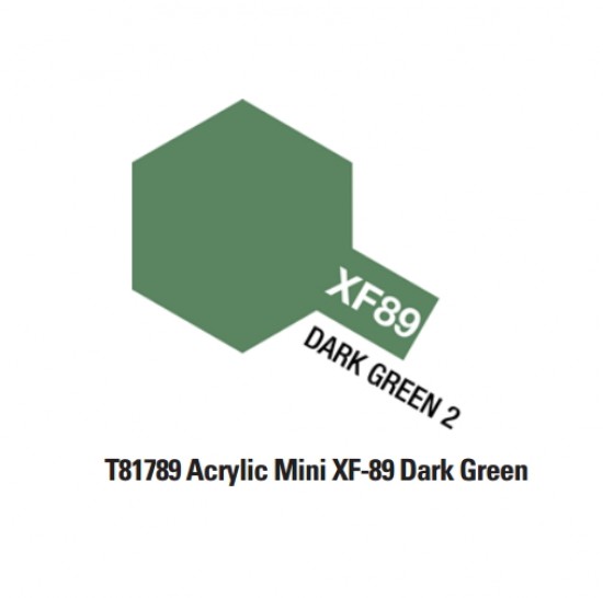 Acrylic Paint Mini XF-89 Dark Green (10ml)
